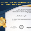 Metro One-De-Escalation Certificate